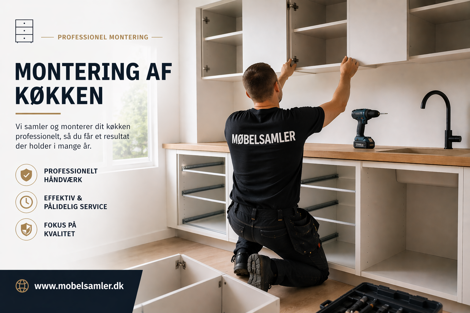 Professionel køkkenmontering Køkkenmontering i København